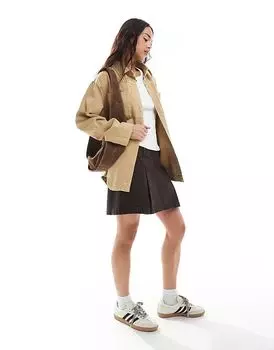 Джинсовая куртка цвета загара ASOS DESIGN