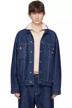 Джинсовая куртка дальнобойщика Blue Profile Fox Maison Kitsun