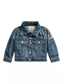 Джинсовая куртка дальнобойщика для маленьких мальчиков Polo Ralph Lauren, цвет inwood