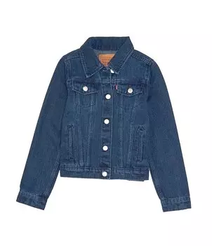 Джинсовая куртка дальнобойщика Levi's для девочек 7–16 лет, синий