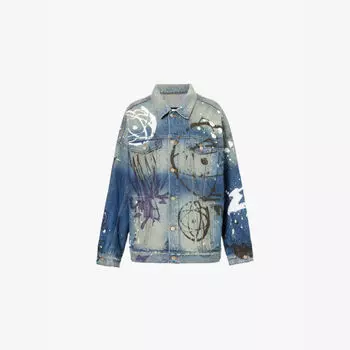 Джинсовая куртка дальнобойщика от Marc Jacobs x Futura Marc Jacobs, мультиколор