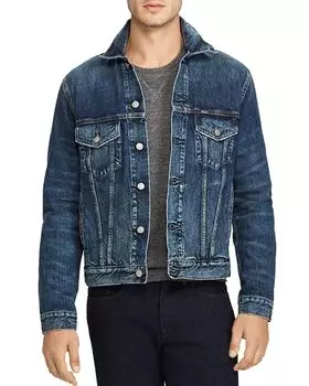 Джинсовая куртка дальнобойщика Polo Ralph Lauren, цвет Blue