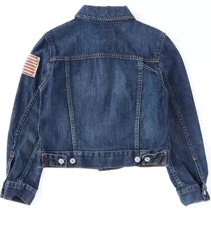 Джинсовая куртка дальнобойщика Polo Ralph Lauren Big Boys 8-20, синий