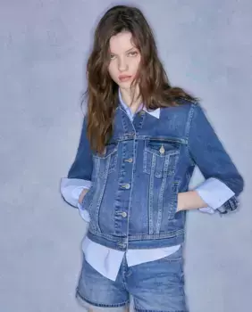 Джинсовая куртка дальнобойщика Sfera, синий