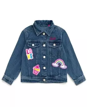 Джинсовая куртка для маленьких девочек Barbie, синий