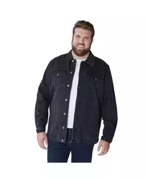 Джинсовая куртка для мужчин больших размеров by KingSize Liberty Blues, черный
