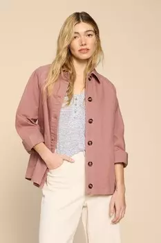 Джинсовая куртка Eden White Stuff, розовый