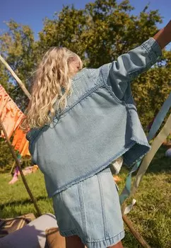 Джинсовая куртка EMBELLISHED Next, синий