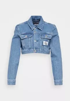 Джинсовая куртка Extreme Crop 90S Calvin Klein, средний деним