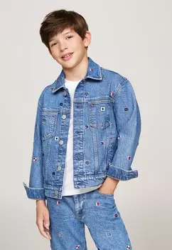 Джинсовая куртка FLAGS TRUCKER Tommy Hilfiger, светло-голубой