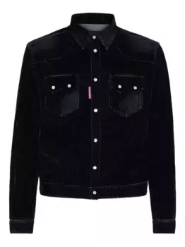 Джинсовая куртка Flocked DSQUARED2, синий