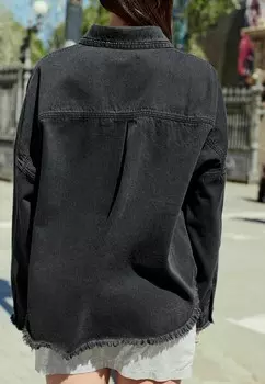 Джинсовая куртка FRINGE EMBELLISHED Next, черный