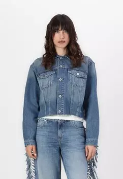 Джинсовая куртка FRINGED Karl Lagerfeld Jeans, деним