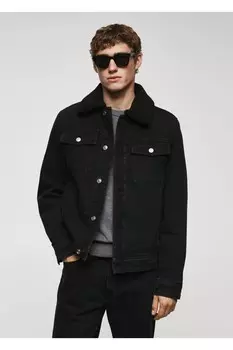 Джинсовая куртка Furry Mango, черный