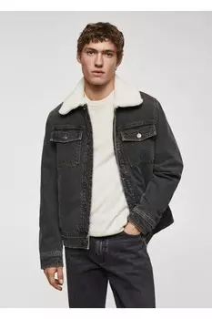 Джинсовая куртка Furry Mango, серый