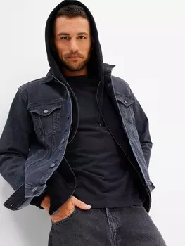 Джинсовая куртка Gap, черный