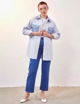 Джинсовая Куртка Garnish Синяя Kayra