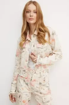 Джинсовая куртка Guess KALISA, бежевый