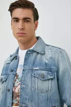 Джинсовая куртка Guess, синий