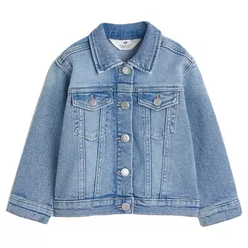 Джинсовая куртка H&amp;M Oversized Denim Unicorns, светло-синий