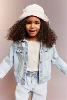 Джинсовая куртка H&M, синий