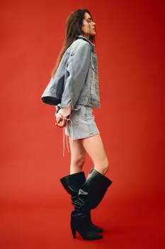 Джинсовая куртка H&M, синий