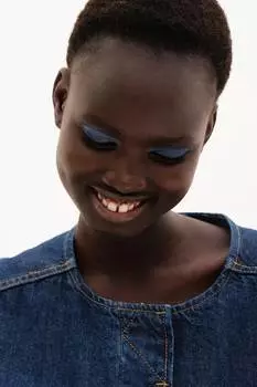 Джинсовая куртка H&M, синий