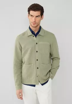 Джинсовая куртка Hackett London, зеленый