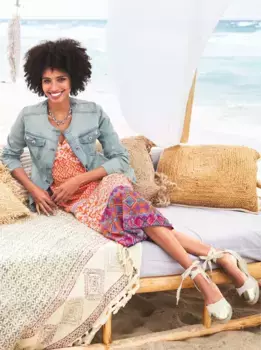 Джинсовая куртка Heine, цвет Blue-Bleached