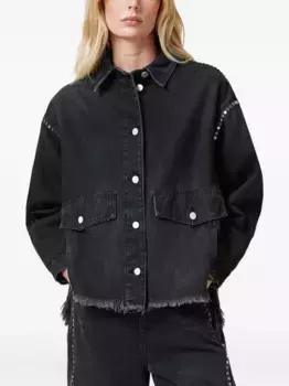 Джинсовая куртка Hettie AllSaints, черный