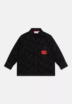 Джинсовая куртка HUGO Kids, черный