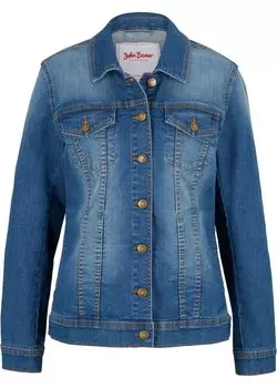 Джинсовая куртка из эластичного денима John Baner Jeanswear, синий