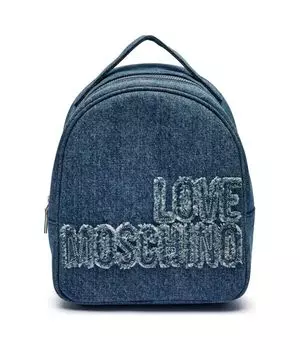 Джинсовая куртка из денима Love Moschino, синий
