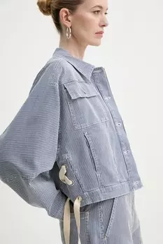 Джинсовая куртка из хлопка FAMKE Munthe, синий