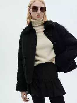 Джинсовая куртка из искусственной овчины eme Mango, цвет Open Grey