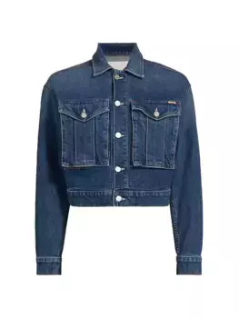 Джинсовая куртка из кармана Mother, цвет morning chores