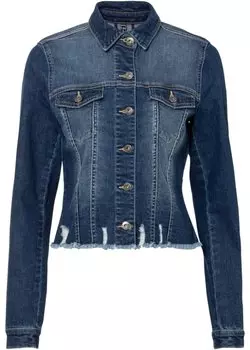 Джинсовая куртка из ткани positive denim #1 Rainbow, синий