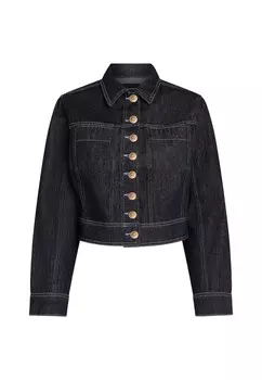 Джинсовая куртка JACKET CROPPED KARL LAGERFELD, темно-синий