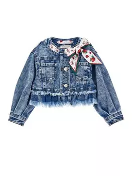 Джинсовая куртка JACKIE Monnalisa, цвет blue denim