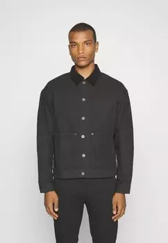 Джинсовая куртка JJIDEREK JJJACKET Jack & Jones, черный деним