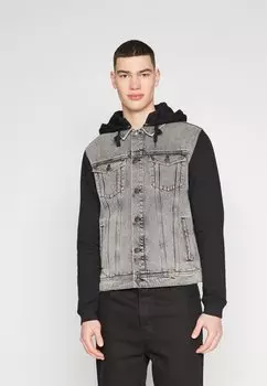 Джинсовая куртка JJIJEAN JJJACKET Jack & Jones, черный деним
