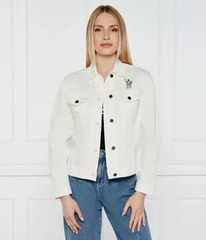 Джинсовая куртка Karl Lagerfeld x Jorge Parra Regular fit Karl Lagerfeld, белый