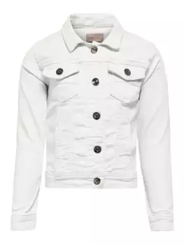 Джинсовая куртка KIDS ONLY "KOGAMAZING COLORED JACKET PNT", без капюшона, цвет Cloud Dancer