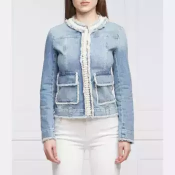 Джинсовая куртка классического кроя Liu Jo, синий