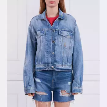 Джинсовая куртка классического кроя Turner Rainbow Pepe Jeans London, синий