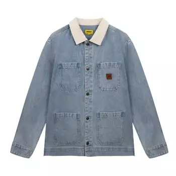 Джинсовая куртка контрастного цвета GOLF WANG Light Wash