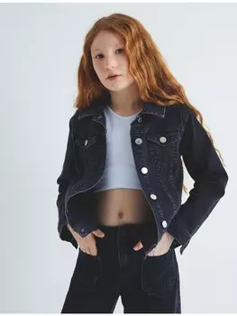 Джинсовая куртка KOTON Blazer, черный