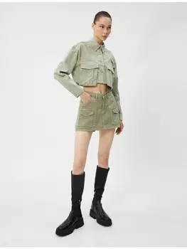 Джинсовая куртка KOTON Blazer, хаки