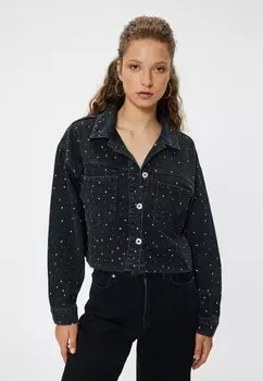 Джинсовая куртка Koton, черный