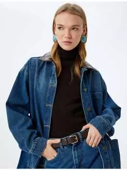 Джинсовая куртка KOTON, цвет dunkles indigo